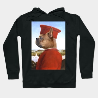 Medieval Portrait of a French Bulldog Hoodie